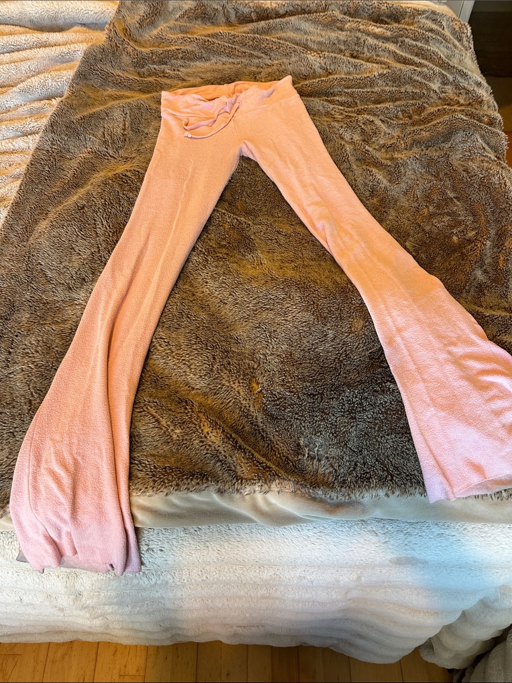 Wildfox Baby Pink Tennis Club Fleece Track Pants